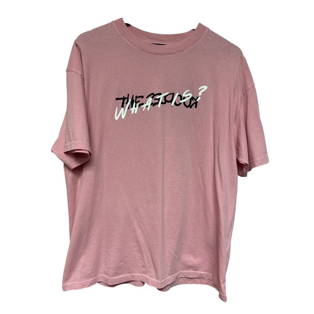 The Kooples What Is Men's Shirt Tee T-Shirt Pink Graphic Short Sleeve XL NEW